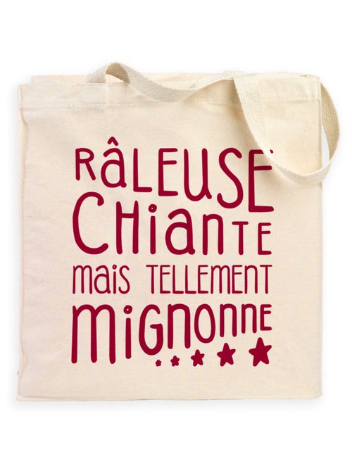 Totebag RÂLEUSE, CHIANTE, MAIS TELLEMENT MIGNONNE - Kiabi Totebag RÂLEUSE, CHIANTE, MAIS TELLEMENT MIGNONNE - Kiabi
