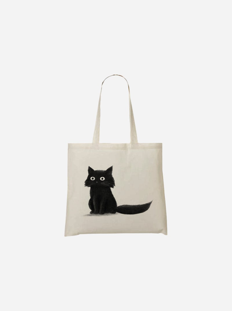 Totebag SITTING CAT Beige - Kiabi