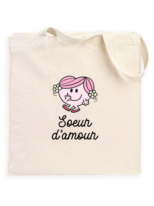 Totebag SOEUR D AMOUR COEUR - Kiabi