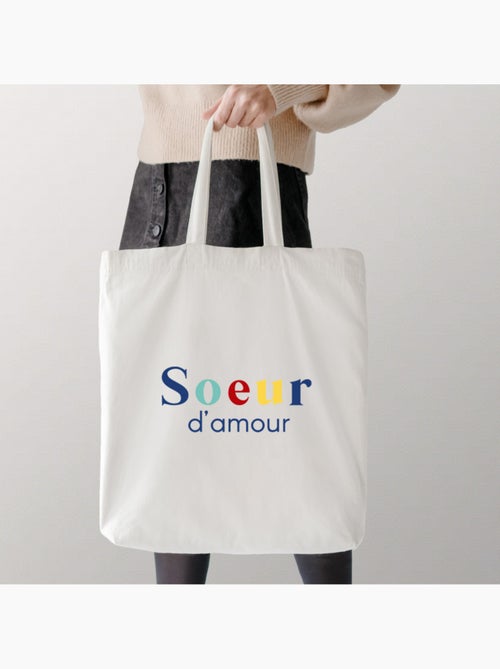 Totebag SŒUR D'AMOUR - Kiabi Totebag SŒUR D'AMOUR - Kiabi