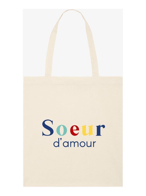 Totebag SŒUR D'AMOUR - Kiabi Totebag SŒUR D'AMOUR - Kiabi