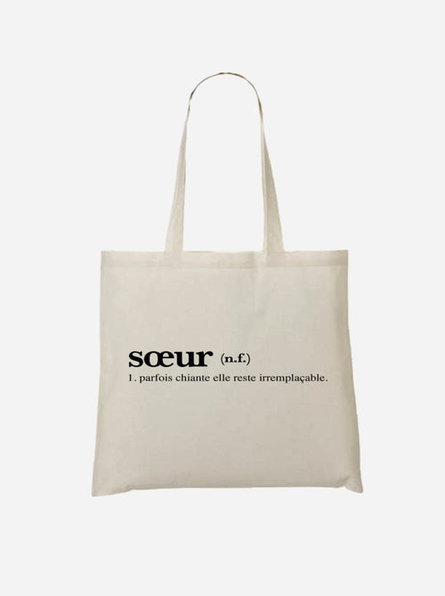 Totebag SOEUR DEFINITION 2 - Kiabi Totebag SOEUR DEFINITION 2 - Kiabi