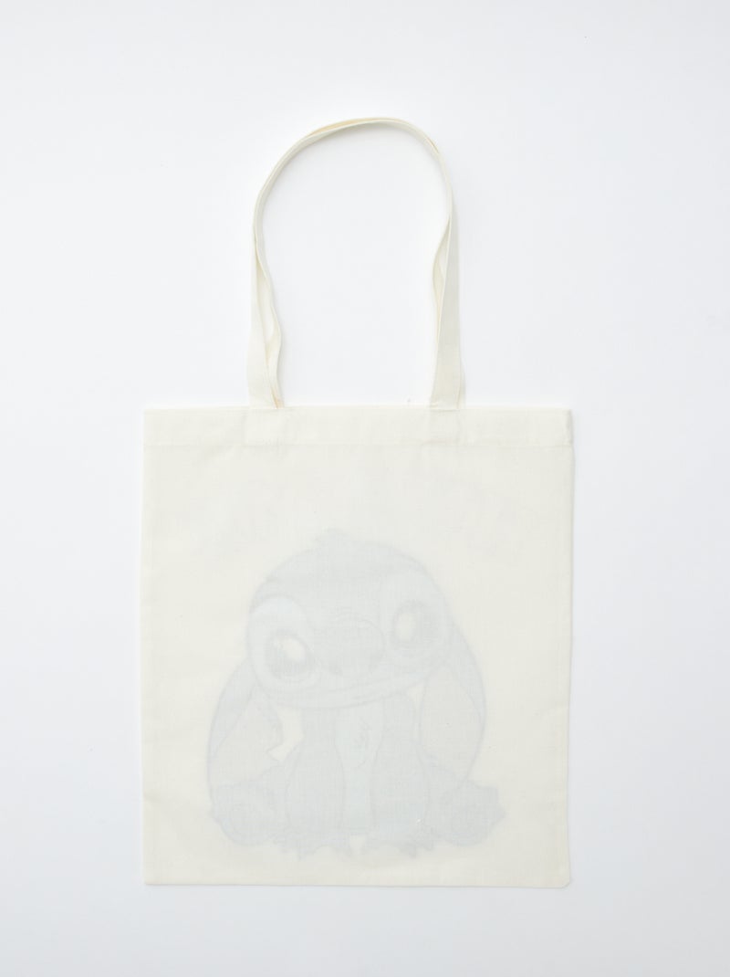 Totebag 'Stitch' 'Disney' WIT - Kiabi
