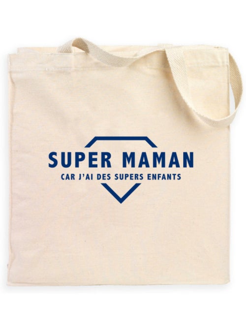 Totebag SUPER MAMAN CAR J'AI DES SUPERS ENFANTS 2 WAF - Kiabi Totebag SUPER MAMAN CAR J'AI DES SUPERS ENFANTS 2 WAF - Kiabi