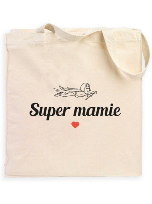 Totebag SUPER MAMIE 2 WAF - Kiabi Totebag SUPER MAMIE 2 WAF - Kiabi
