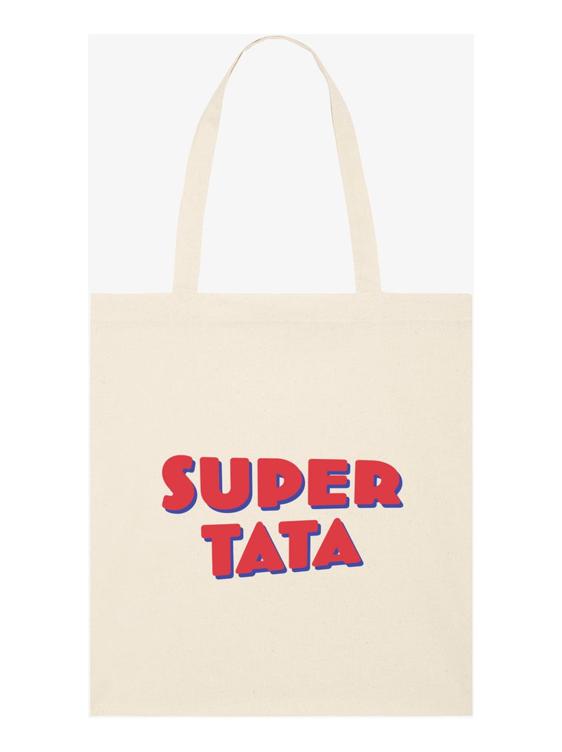 Totebag SUPER TATA 4 Beige - Kiabi