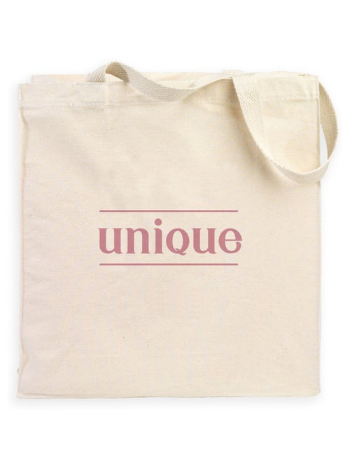 Totebag UNIQUE WAF ROSE - Kiabi Totebag UNIQUE WAF ROSE - Kiabi