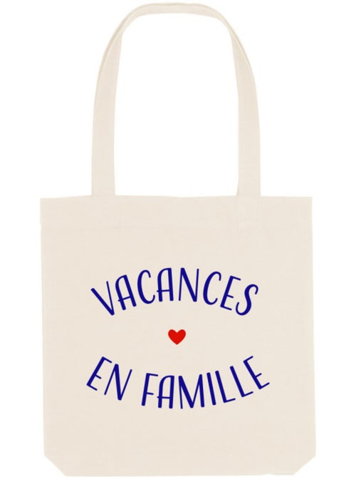 Totebag VACANCES EN FAMILLE - Kiabi Totebag VACANCES EN FAMILLE - Kiabi