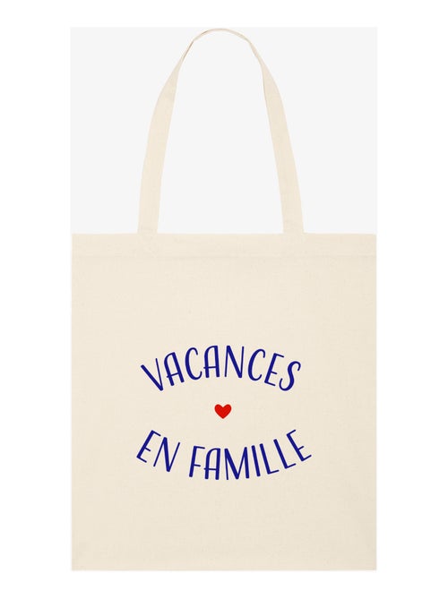 Totebag VACANCES EN FAMILLE - Kiabi Totebag VACANCES EN FAMILLE - Kiabi