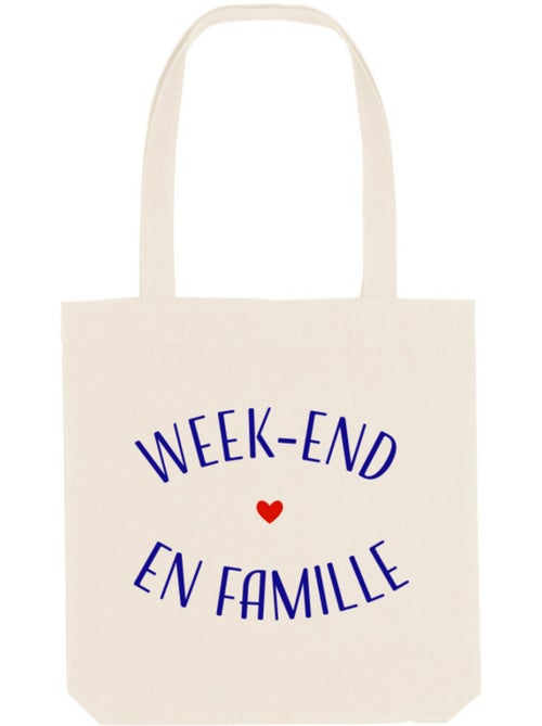 Totebag WEEK-END EN FAMILLE - Kiabi Totebag WEEK-END EN FAMILLE - Kiabi