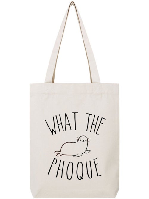 Totebag WHAT THE PHOQUE - Kiabi Totebag WHAT THE PHOQUE - Kiabi