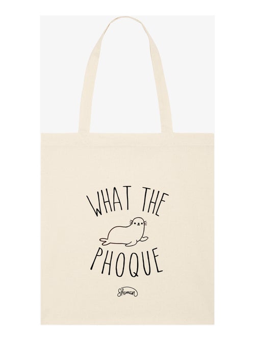 Totebag WHAT THE PHOQUE - Kiabi Totebag WHAT THE PHOQUE - Kiabi