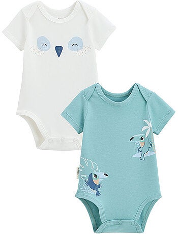 Toucana 2-pack babyrompertjes met korte mouwen