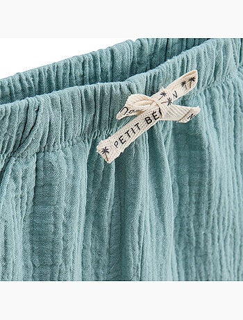 Toucana kinderset bestaande uit een katoenen gaas t-shirt en een short.