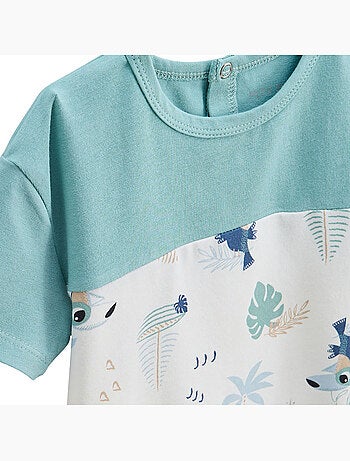Toucana kinderset bestaande uit een katoenen gaas t-shirt en een short.