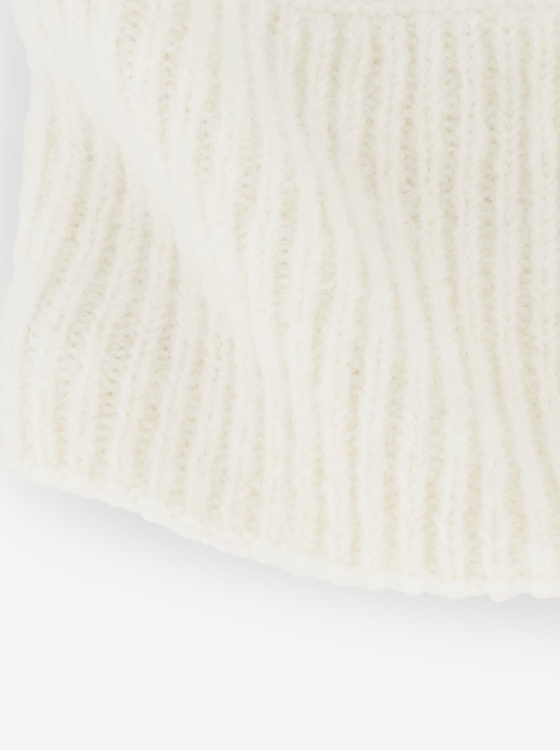 Tour de cou doublé polaire Beige - Kiabi