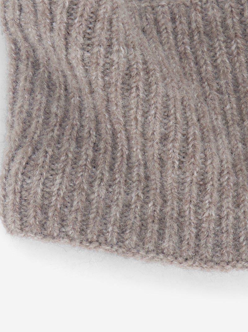 Tour de cou doublé polaire Marron - Kiabi