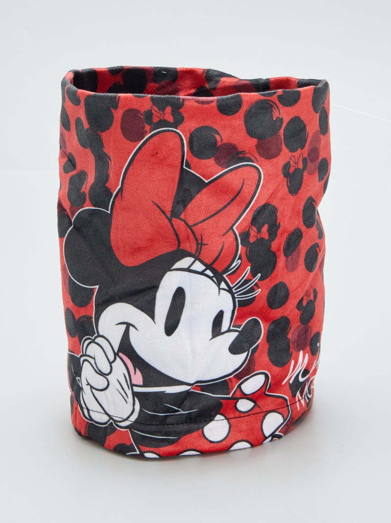 Tour de cou en maille douce 'Minnie' Rouge/noir - Kiabi