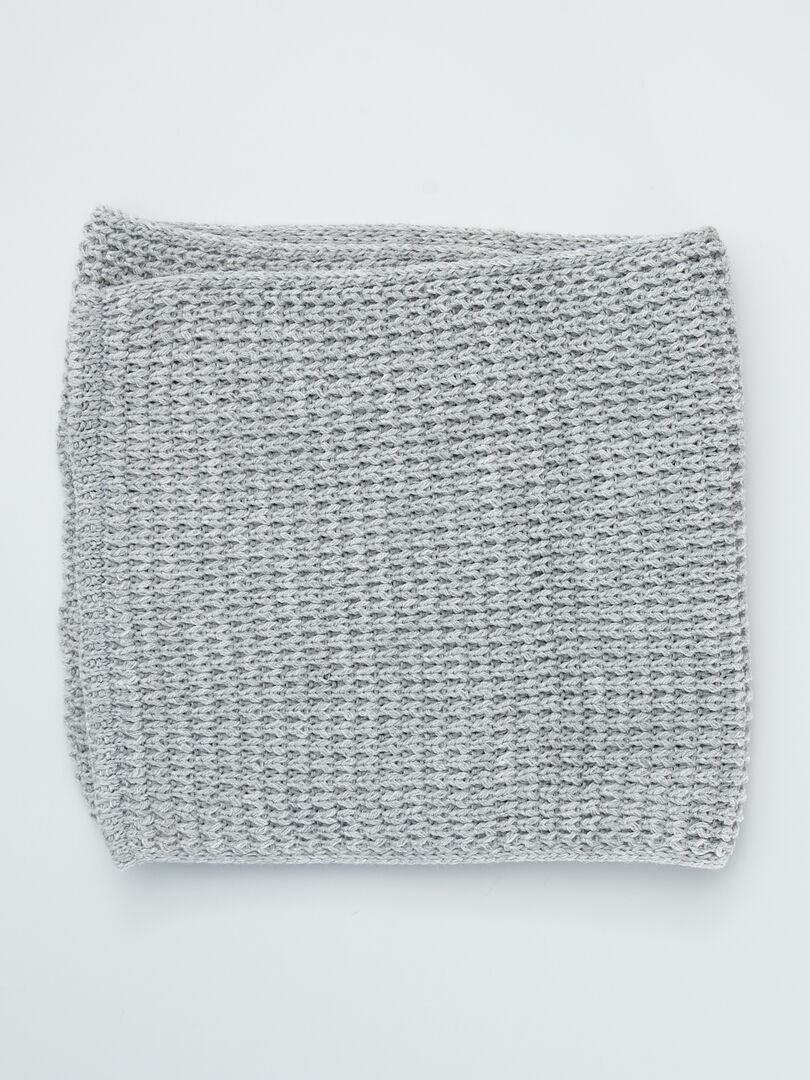 Tour de cou en jersey - Gris - Kiabi - 2.80€