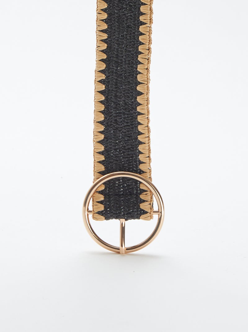 Touwriem met borduursels ZWART - Kiabi