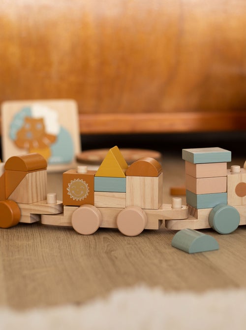 Train en bois pour bébé - Kiabi