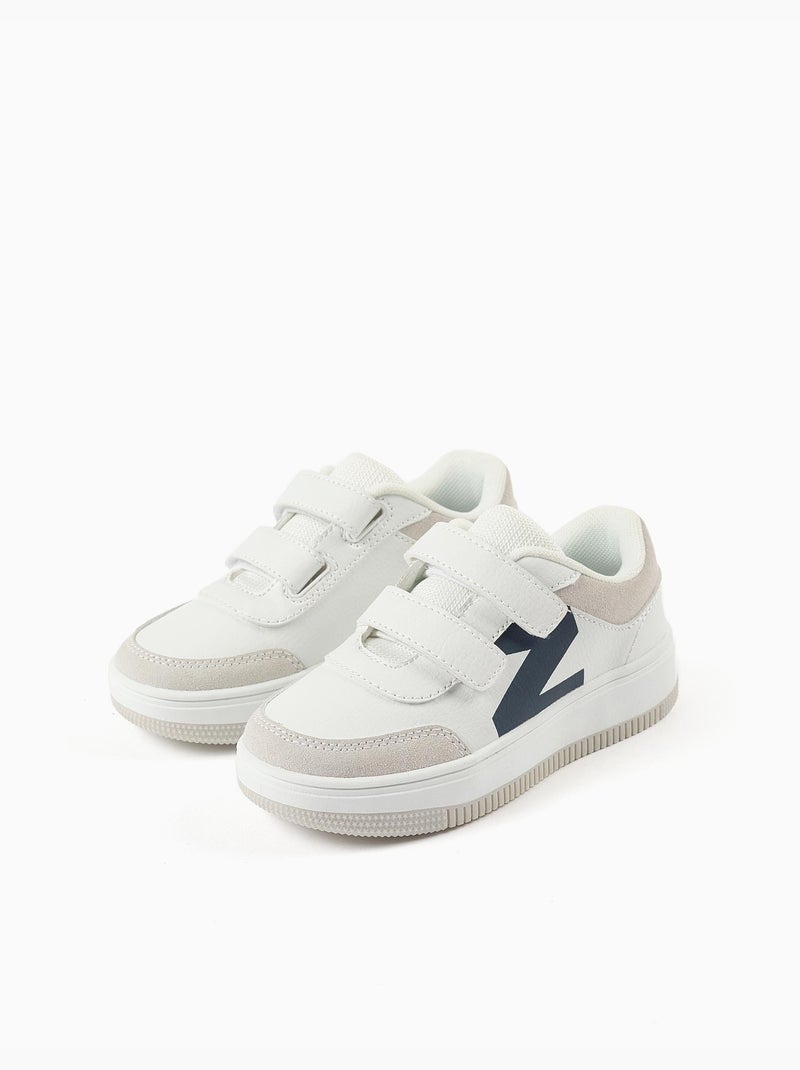 Trainers met klittenbandsluitingen Wit - Kiabi