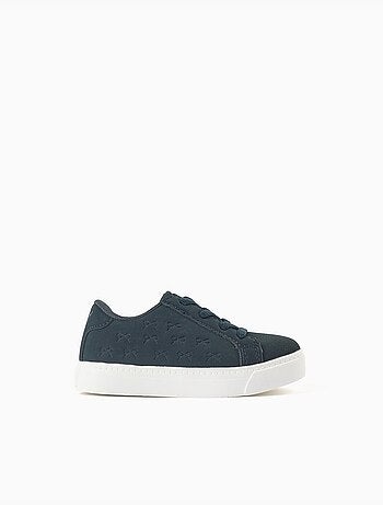 Trainers met reliëfbogen en elastische veters