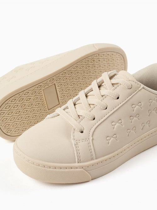 Trainers met reliëfstrikken en elastische veters - Kiabi