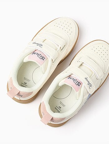 Trainers met stitch-print en klittenbandsluitingen