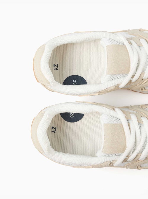 Trainers met veters en antislip rubberen zool - Kiabi Trainers met veters en antislip rubberen zool - Kiabi