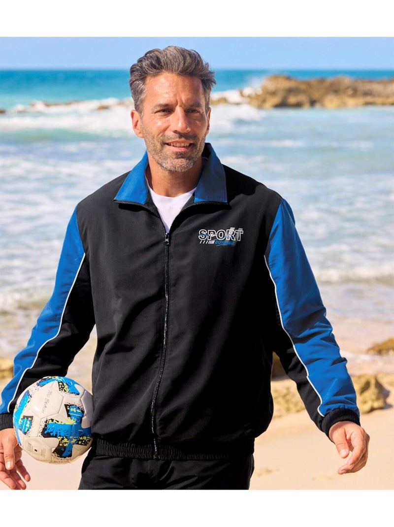 Trainingspak van microvezel - ATLAS FOR MEN Zwart - Kiabi