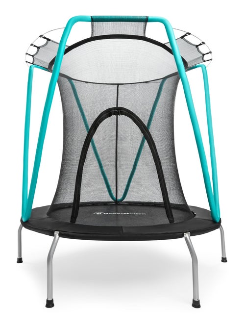 Trampoline de jardin avec filet et zip 137cm hypermotion - Kiabi Trampoline de jardin avec filet et zip 137cm hypermotion - Kiabi