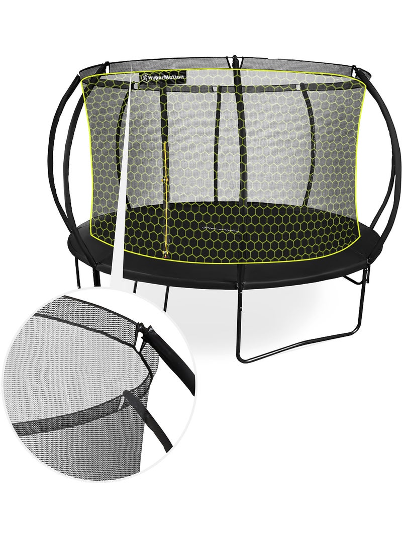 Trampoline enfant avec filet et échelle 430cm hypermotion Noir - Kiabi