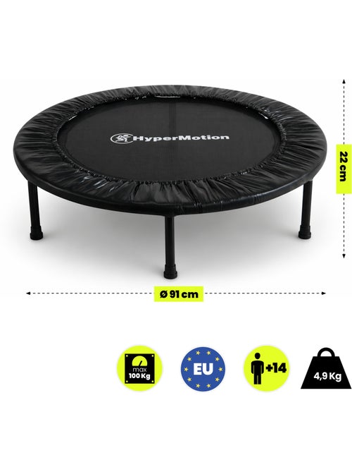 Trampoline fitness hypermotion 91 cm pour entraînement à domicile - Kiabi Trampoline fitness hypermotion 91 cm pour entraînement à domicile - Kiabi