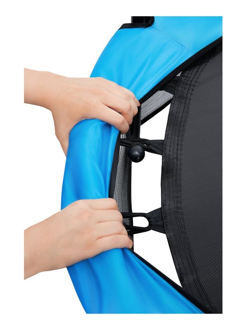 Trampoline pour enfants 3 à 6 ans, diamètre 140 - hauteur 162 cm - filet de protection - Kiabi Trampoline pour enfants 3 à 6 ans, diamètre 140 - hauteur 162 cm - filet de protection - Kiabi