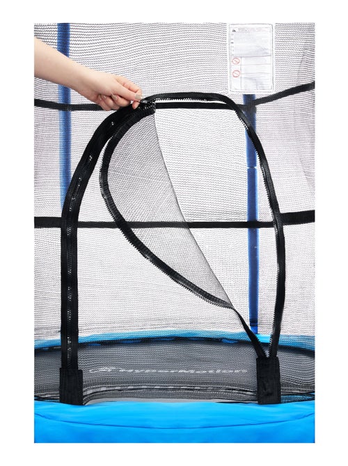 Trampoline pour enfants 3 à 6 ans, diamètre 140 - hauteur 162 cm - filet de protection - Kiabi Trampoline pour enfants 3 à 6 ans, diamètre 140 - hauteur 162 cm - filet de protection - Kiabi