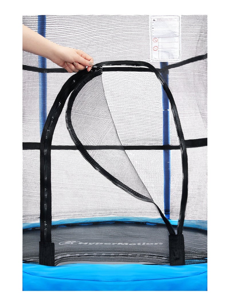 Trampoline pour enfants 3 à 6 ans, diamètre 140 - hauteur 162 cm - filet de protection N/A - Kiabi