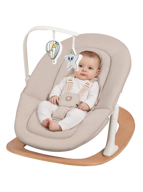 Transat balancelle bébé LIONELO Celia - Ultra légère - Jusqu’à 9 kg - Mouvement de bascule naturel - Kiabi
