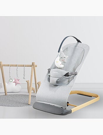 Transat bébé 2 en 1 lily balancelle chaise longue 0+ léger pliable 3 positions