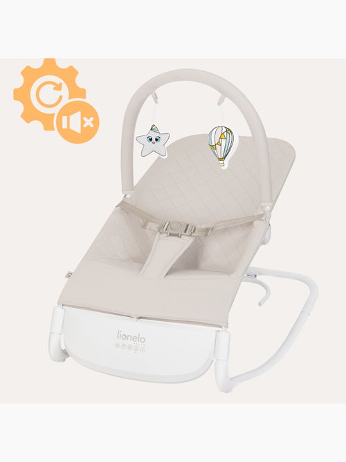 Transat bébé lionelo vinci - circulation d’air - léger - 3 modes de balancement - 4 mélodies - calme - Kiabi Transat bébé lionelo vinci - circulation d’air - léger - 3 modes de balancement - 4 mélodies - calme - Kiabi
