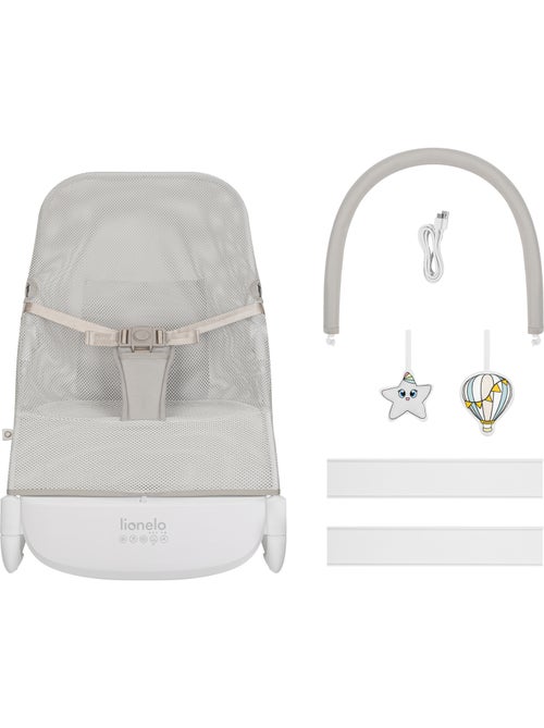 Transat bébé lionelo vinci - circulation d’air - léger - 3 modes de balancement - 4 mélodies - calme - Kiabi Transat bébé lionelo vinci - circulation d’air - léger - 3 modes de balancement - 4 mélodies - calme - Kiabi