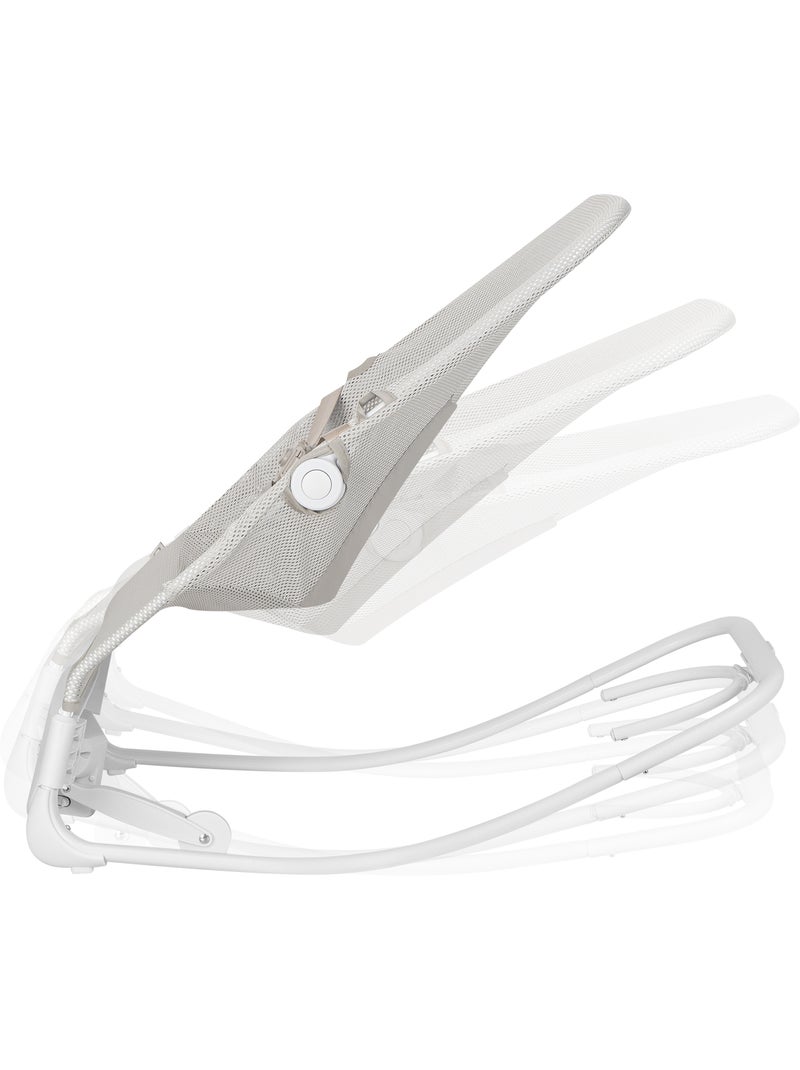 Transat bébé lionelo vinci - circulation d’air - léger - 3 modes de balancement - 4 mélodies - calme Gris - Kiabi