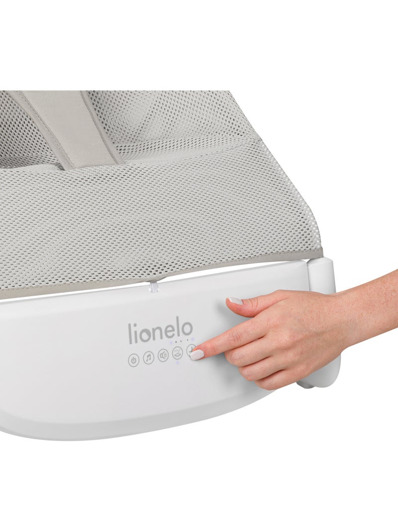 Transat bébé lionelo vinci - circulation d’air - léger - 3 modes de balancement - 4 mélodies - calme Gris - Kiabi