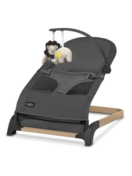 Transat bébé Mila Anthracite effet bois + arche - Kiabi