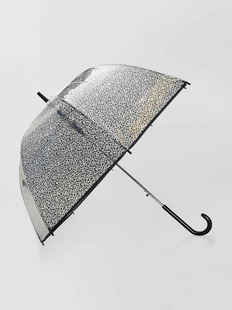 Transparante paraplu met leuke print WIT - Kiabi