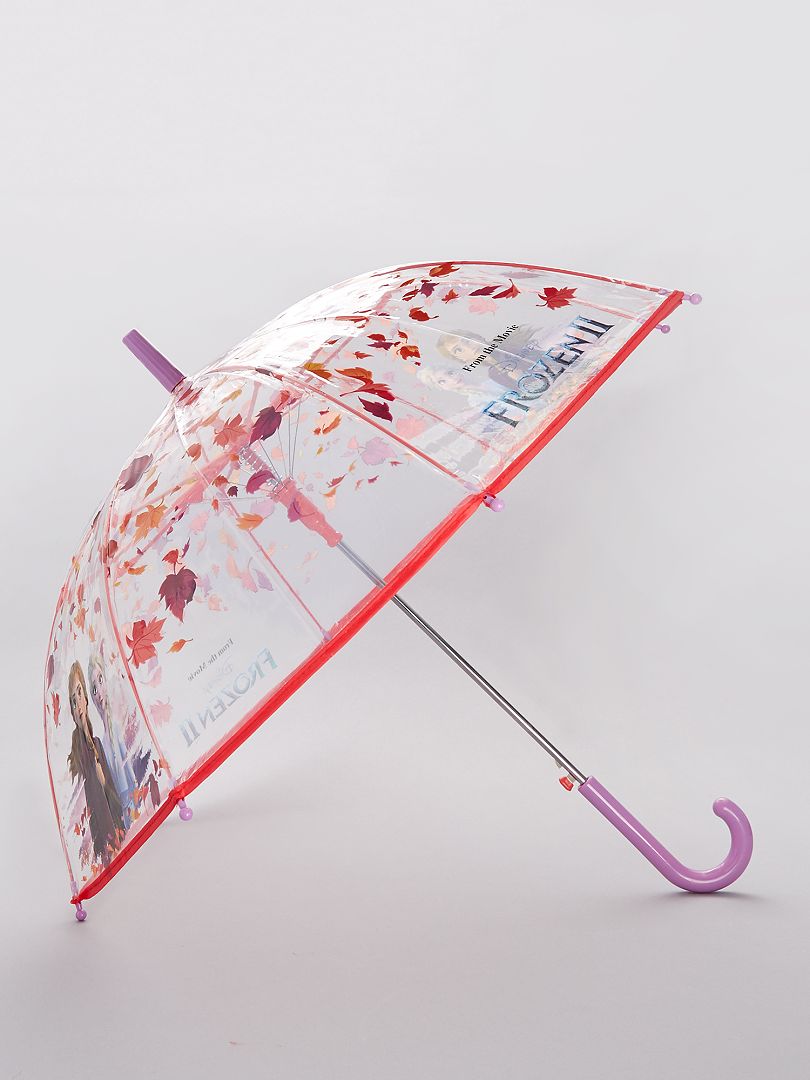 Transparante paraplu van 'Frozen 2' roze - Kiabi