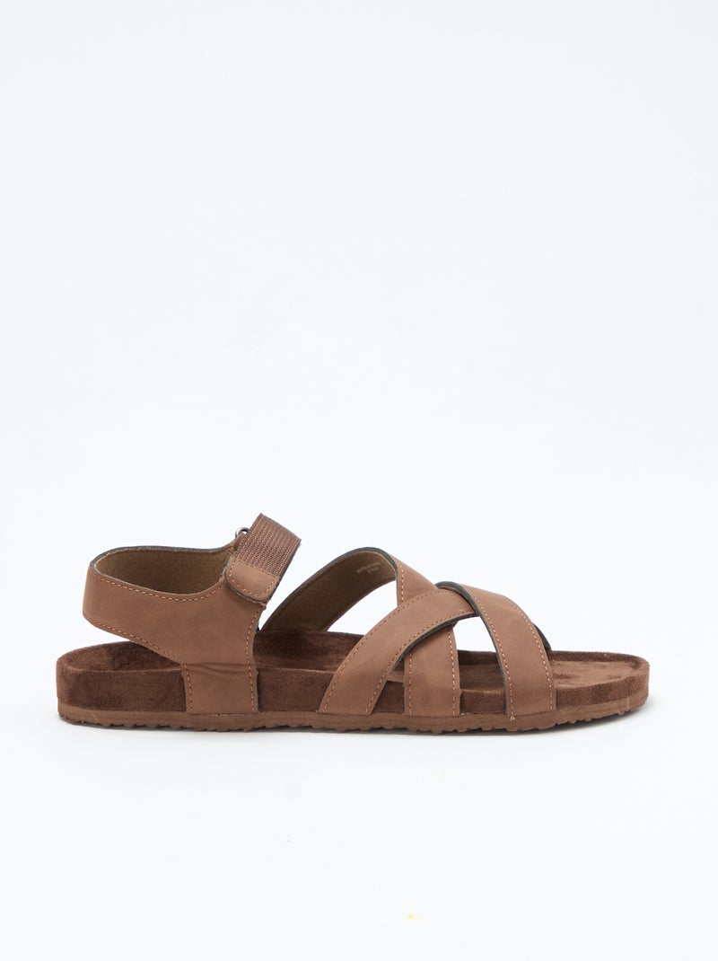 Trekking sandalen Biege - Kiabi