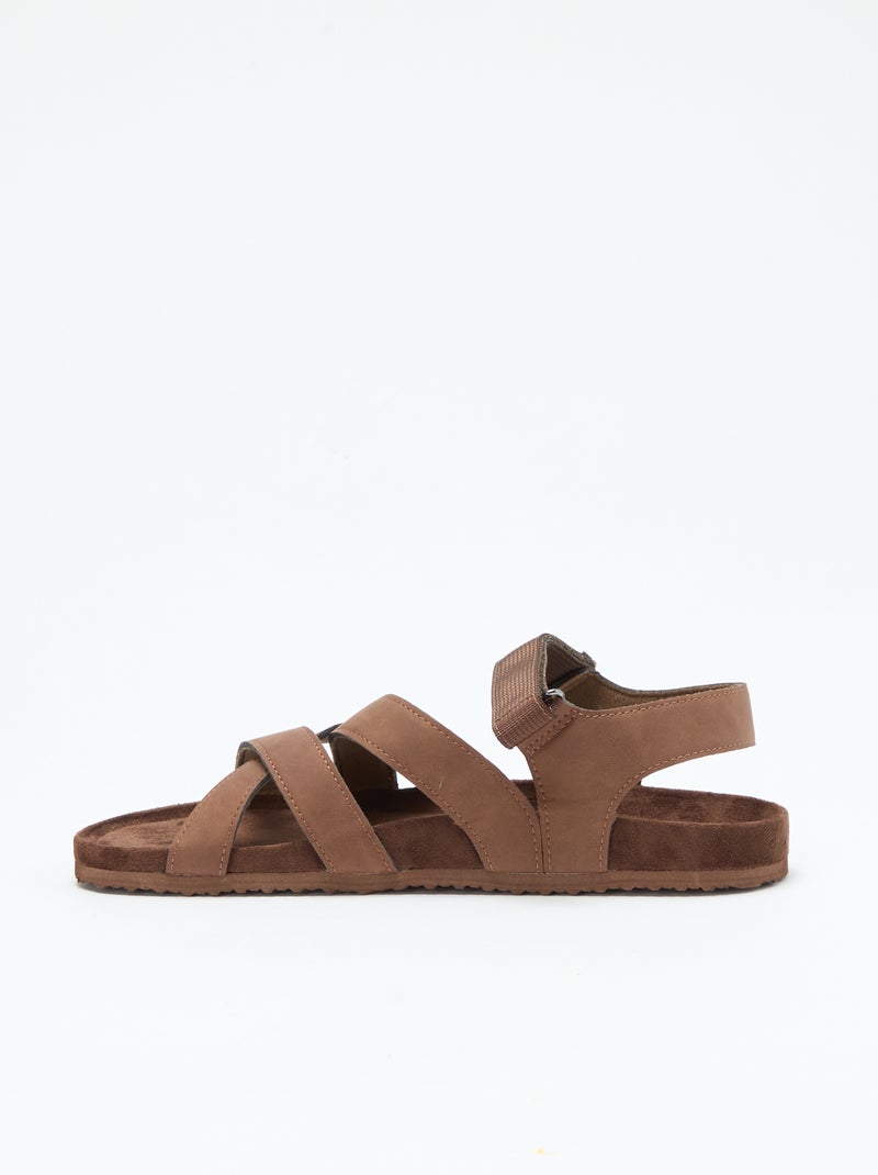 Trekking sandalen Biege - Kiabi