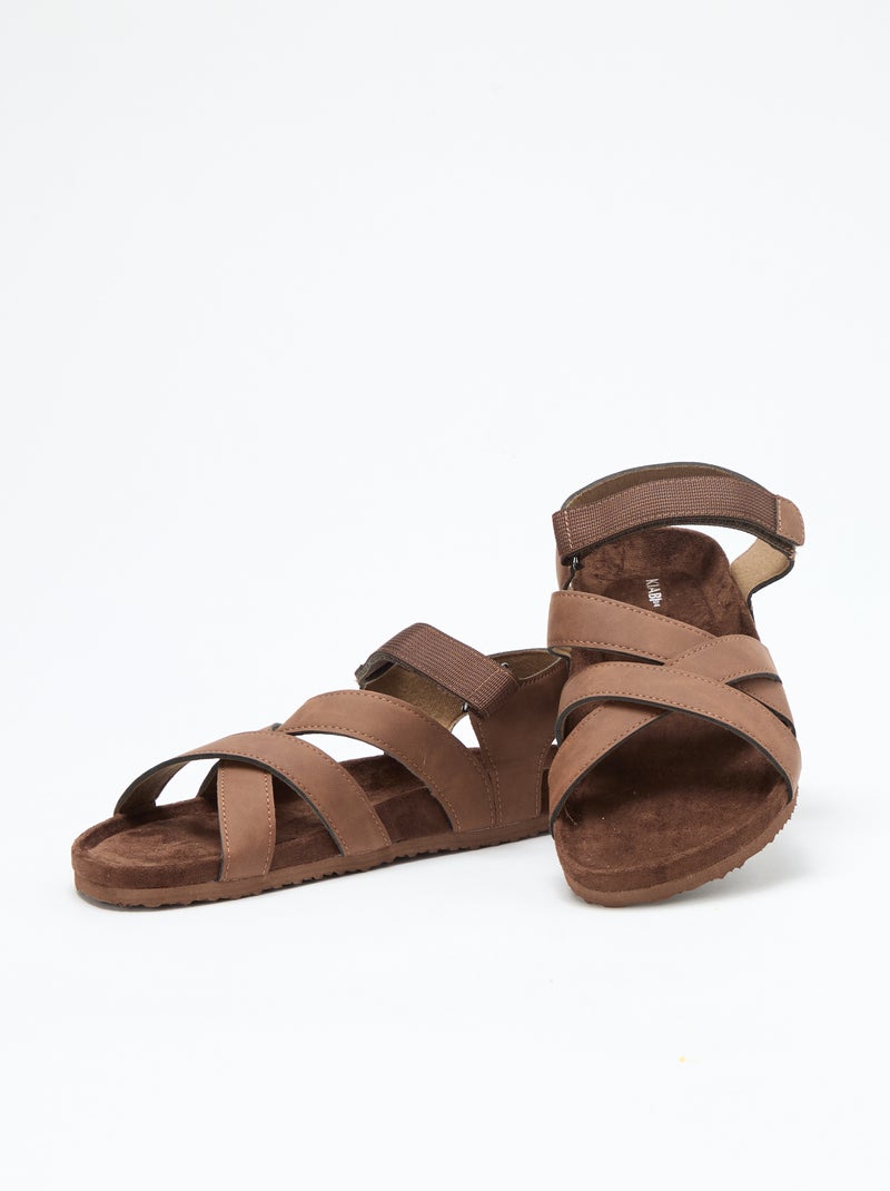 Trekking sandalen Biege - Kiabi