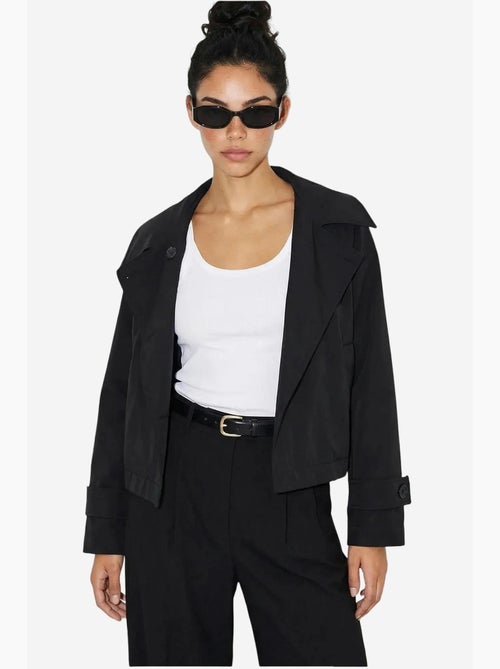 Trench-coat à col mandarin court lucci - Kiabi